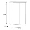 Forte Шкаф для обуви, NLKD322-M846 - Home Club, изображение 6
