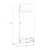 Forte Шкаф шириной 90 см с ящиком Econobox 2, белый, ECBS923-120 - Home Club, изображение 8