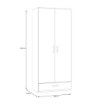 Forte Шкаф шириной 90 см с ящиком Econobox 2, белый, ECBS923-120 - Home Club, изображение 15