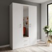 Forte Шафа з дзеркалом і шухлядами 130 см Econobox 2, біла, ECBS931-120 - Home Club, Зображення 8