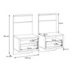 Forte Набір тумбочок, CMLK213B-Q308 - Home Club, зображення 26