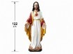 Chomik Статуэтка «Сердце Иисуса», 122 см, стеклянные глаза, RAI4589 - Home Club, изображение 3