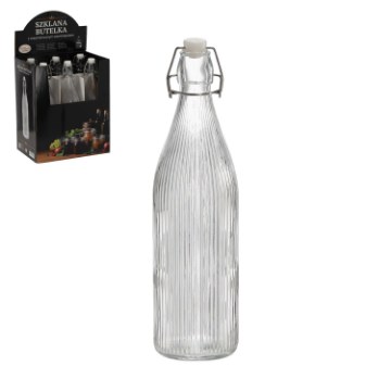 Chomik Бутылка 950 мл круглая с механической пробкой, IDE0550 - Home Club