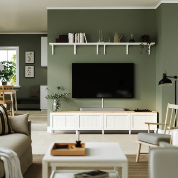 ІКЕА Стіл під телевізор з дверцятами BESTÅ БЕСТО, 596.229.74 - Home Club