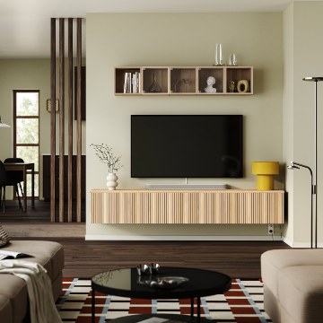 ІКЕА Стіл під телевізор з дверцятами BESTÅ БЕСТО, 296.231.35 - Home Club