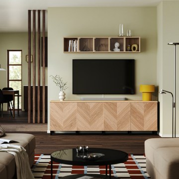 ІКЕА Стіл під телевізор з дверцятами BESTÅ БЕСТО, 696.229.64 - Home Club