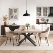 Mebel Elite Стол Hampton, раздвижной, 160–240 см, цвет «Кашмир»/«Чёрный», ME.HAMPTON/KASZ/CZ/S160-240 - Home Club, изображение 2