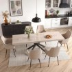 Mebel Elite Стол Hampton, раздвижной, 160–240 см, цвет «Кашмир»/«Чёрный», ME.HAMPTON/KASZ/CZ/S160-240 - Home Club, изображение 4