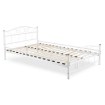 Mebel Elite Металеве ліжко Griffin 140x200, біле, ME.GRIFFIN/140/B/LOZ - Home Club