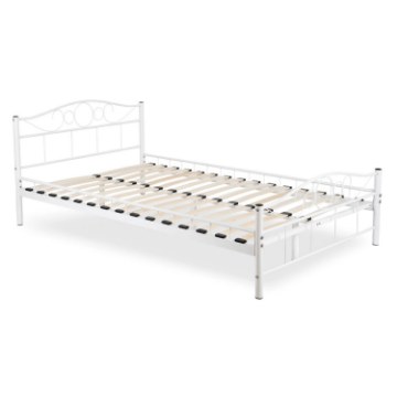 Mebel Elite Металеве ліжко Griffin 140x200, біле, ME.GRIFFIN/140/B/LOZ - Home Club