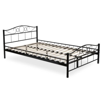 Mebel Elite Металеве ліжко Griffin 140x200, чорне, ME.GRIFFIN/140/CZ/LOZ - Home Club
