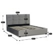 Mebel Elite Ліжко 160x200 Tinga, велюрове, темно-сіре, ME.TINGA/160/CP/V/LOZZPOJ - Home Club, зображення 10