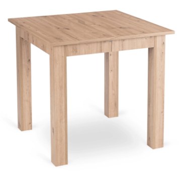 Mebel Elite Стіл Ben, розкладний, 80–200 см, дуб Artisan, W.BEN/DA/S - Home Club