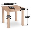 Mebel Elite Стіл Ben, розкладний, 80–200 см, дуб Artisan, W.BEN/DA/S - Home Club, зображення 6