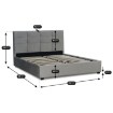 Mebel Elite Ліжко 140x200 Tinga, велюрове, темно-сіре, ME.TINGA/140/CP/V/LOZZPOJ - Home Club, зображення 10