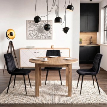 Mebel Elite Стол James, раскладной, 103–223 см, дуб Artisan, W.JAMES/DA/S - Home Club