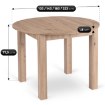 Mebel Elite Стол James, раскладной, 103–223 см, дуб Artisan, W.JAMES/DA/S - Home Club, изображение 10
