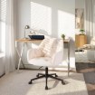 Mebel Elite Вращающееся кресло Konor кремового/чёрного цвета из ткани «букле», ME.KONOR/KR/CZ/TB/FO - Home Club, изображение 2