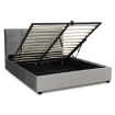 Mebel Elite Ліжко 120x200 Tinga, велюрове, темно-сіре, ME.TINGA/120/CP/V/LOZZPOJ - Home Club, зображення 3