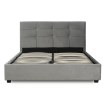 Mebel Elite Ліжко 120x200 Tinga, велюрове, темно-сіре, ME.TINGA/120/CP/V/LOZZPOJ - Home Club, зображення 4