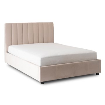 Mebel Elite Ліжко 140x200 Mari, велюрове, кремове, ME.MARI/140/KR/V/LOZZPOJ - Home Club