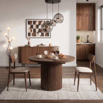 Mebel Elite Стол Aurelio, раскладной, 120–160 см, орех, ME.AURELIO/O/S - Home Club