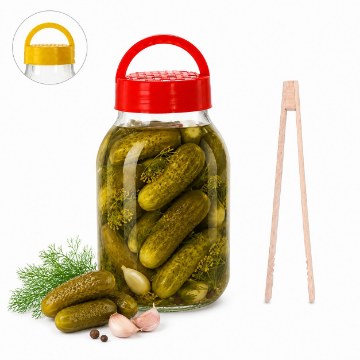 Chomik Банка 3 л + крышка + рецепт/щипцы, CHOM3000/A - Home Club