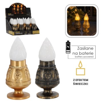 Chomik Светодиодный фонарик 6,5 x 16 см, декоративный, с эффектом свечи, LED9169 - Home Club