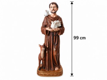 Chomik Скульптура Святого Франциска Ассизского, 99 см, RAI6148 - Home Club