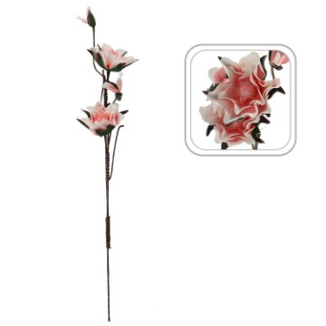 Garden Line Декоративный цветок — Магнолия, 2 цветка, 110 см, розовый, TER3259 - Home Club