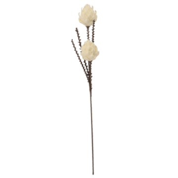 Garden Line Декоративный цветок — артишок, 2 цветка, 98 см, белый, TER3181 - Home Club