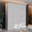 Forte Шафа 180 см із висувною шухлядою Econobox 2, біла, ECBS941-120 - Home Club, Зображення 8