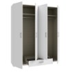 Forte Шафа 180 см із висувною шухлядою Econobox 2, біла, ECBS941-120 - Home Club, Зображення 12