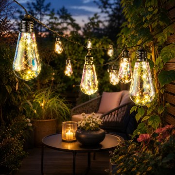 Garden Line Солярна Гірлянда Для Саду, Довжина 2 + 3,8 М, Felisi, 20 Світлодіодів, Опаловий Холодний Білий, SOL3569 - Home Club