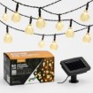 Garden Line Солнечная гирлянда для сада, длина 2 + 7,35 м, Bubble 50 светодиодов, теплый белый цвет, SOL3767 - Home Club, изображение 2