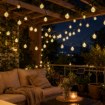 Garden Line Солнечная гирлянда для сада, длина 2 + 7,35 м, Bubble 50 светодиодов, теплый белый цвет, SOL3767 - Home Club, изображение 5