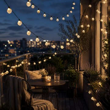 Garden Line Солнечная гирлянда для сада, длина 2 + 9,9 м, Bubble, 100 светодиодов, теплый белый свет, SOL3774 - Home Club