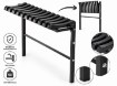 Garden Line Складная скамейка, длина 68 см, черная, MEB8275 - Home Club