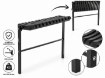 Garden Line Складная скамейка, длина 86 см, черная, MEB8299 - Home Club