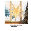 Chomik Декоративная бумажная звезда, 60 см, белая, AIP2198 - Home Club, изображение 5