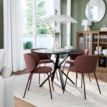 ИКЕА Стол и 4 стула NORRMJÖLE / KRYLBO, 596.344.44 - Home Club