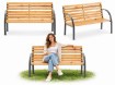 Garden Line Лавка Для Саду 120 x 60 x 80 см, MEB2790 - Home Club, Зображення 6