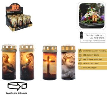 Chomik Свічка Led 6 x 14,5 См, Різні Взори, LED3945 - Home Club