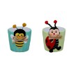 Garden Line Садовая Фигурка — Божья Коровка / Пчела В Горшке 8,7 × 7,3 × 10,2 См, GOT5525 - Home Club