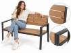 Garden Line Садова Лавка 118 x 54 x 77 См Брунатна, MEB0810 - Home Club, Зображення 4