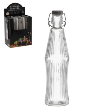 Chomik Бутылка 850 мл круглая с механической пробкой, IDE0598 - Home Club