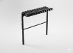 Garden Line Складная скамейка, длина 68 см, черная, MEB8275 - Home Club, изображение 4