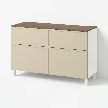 ІКЕА Комбінована стелажна система з дверцятами BESTÅ БЕСТО, 395.981.02 - Home Club