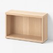 Каркас, имитация дуба,  окрашенного в белый цвет, 60 x 20 x 38 см