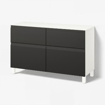 ІКЕА Комбінована стелажна система з дверцятами BESTÅ БЕСТО, 795.693.34 - Home Club